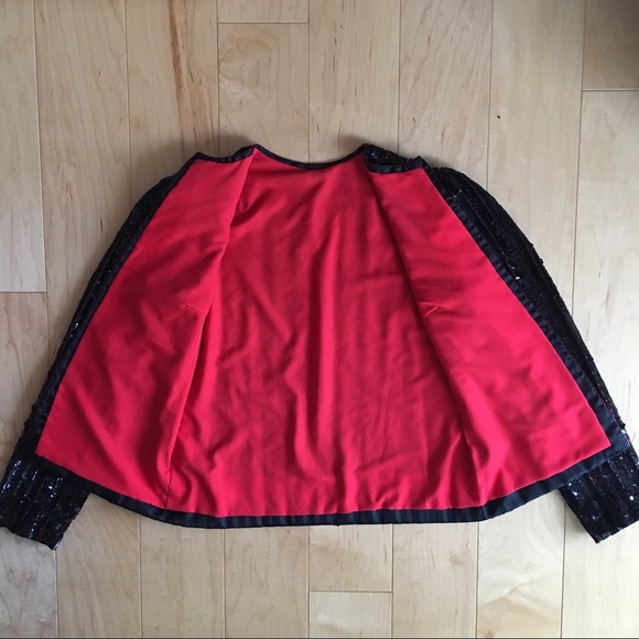 Vintage sequin and bead jacket - Picture 4 of 7